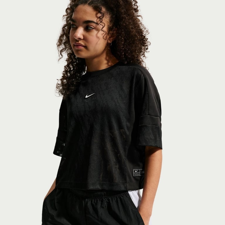 Футболка Nike Sportswear Mesh Cover-Up Dance Top (IQ0576010) - фото