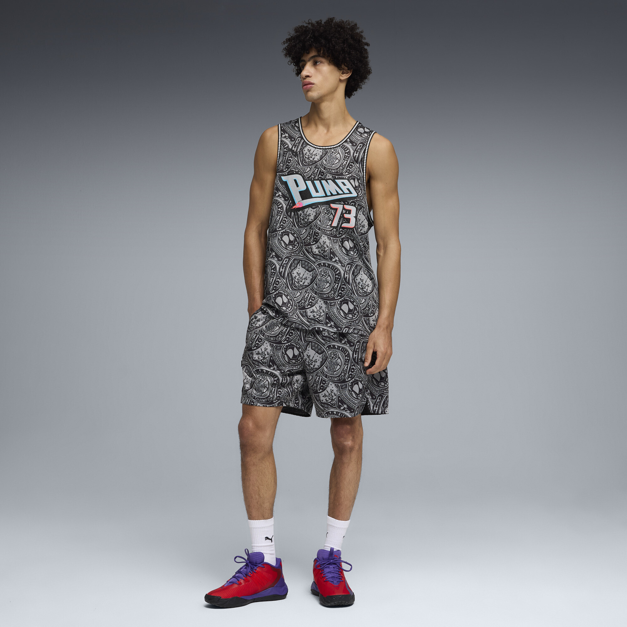 Шорти Puma Flagrant Foul All-Over Print 6" (69227701) - фото