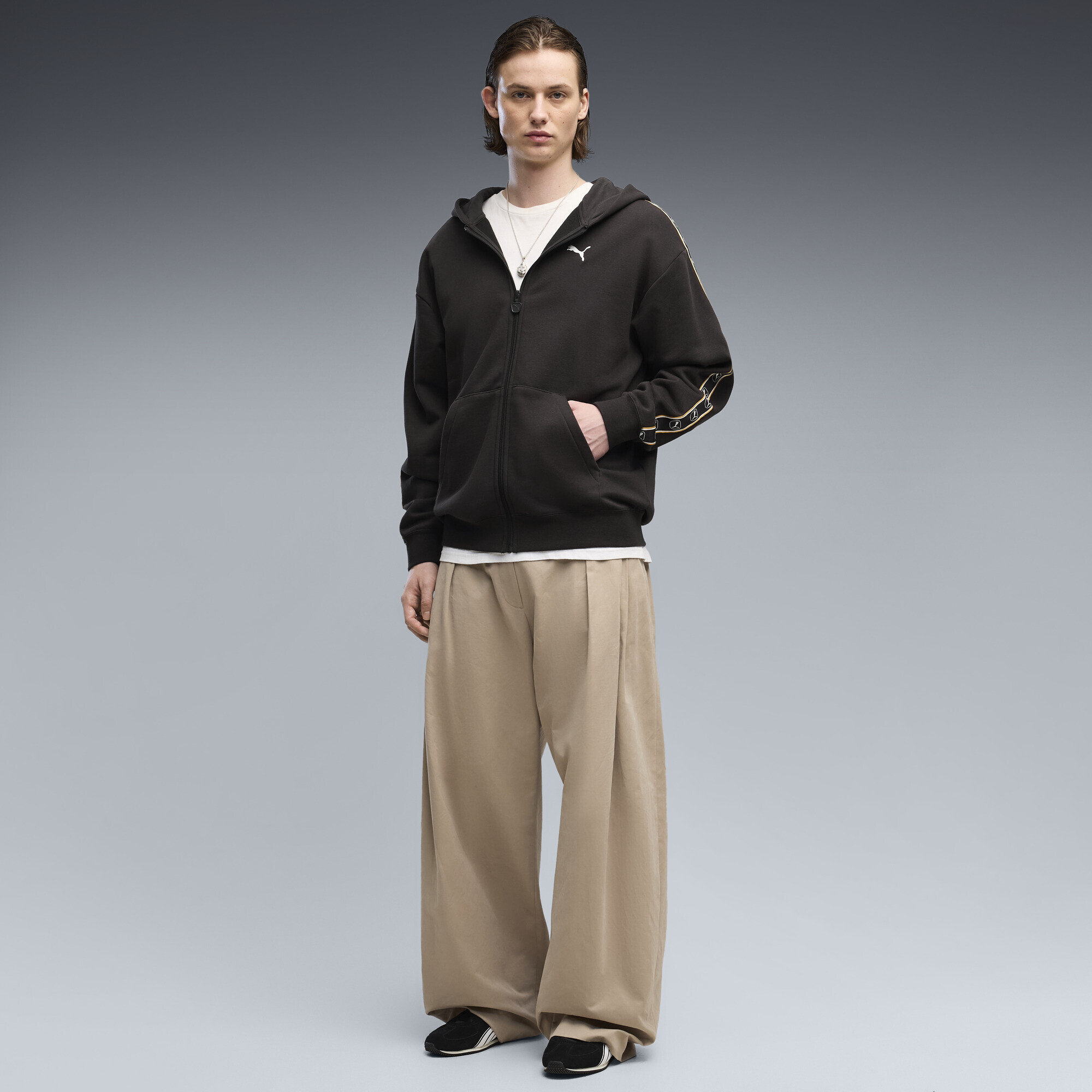 Толстовка Puma Ess Elevated Tape Full-Zip Fleece (69434301) - фото