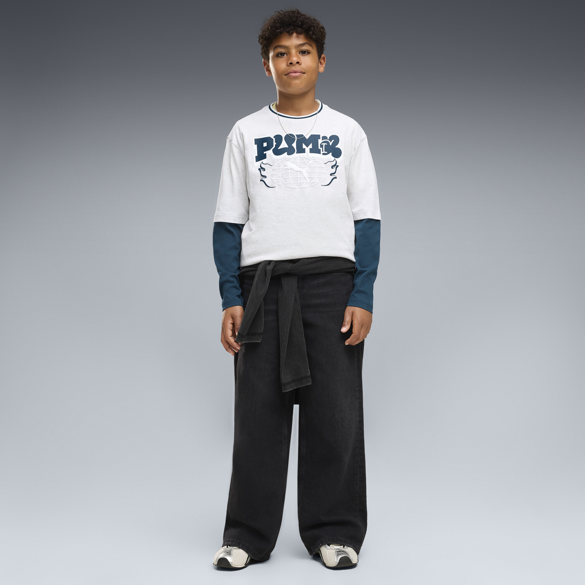 Футболка з довгим рукавом Puma Mid90s Layered Long Sleeve (69466205) - фото