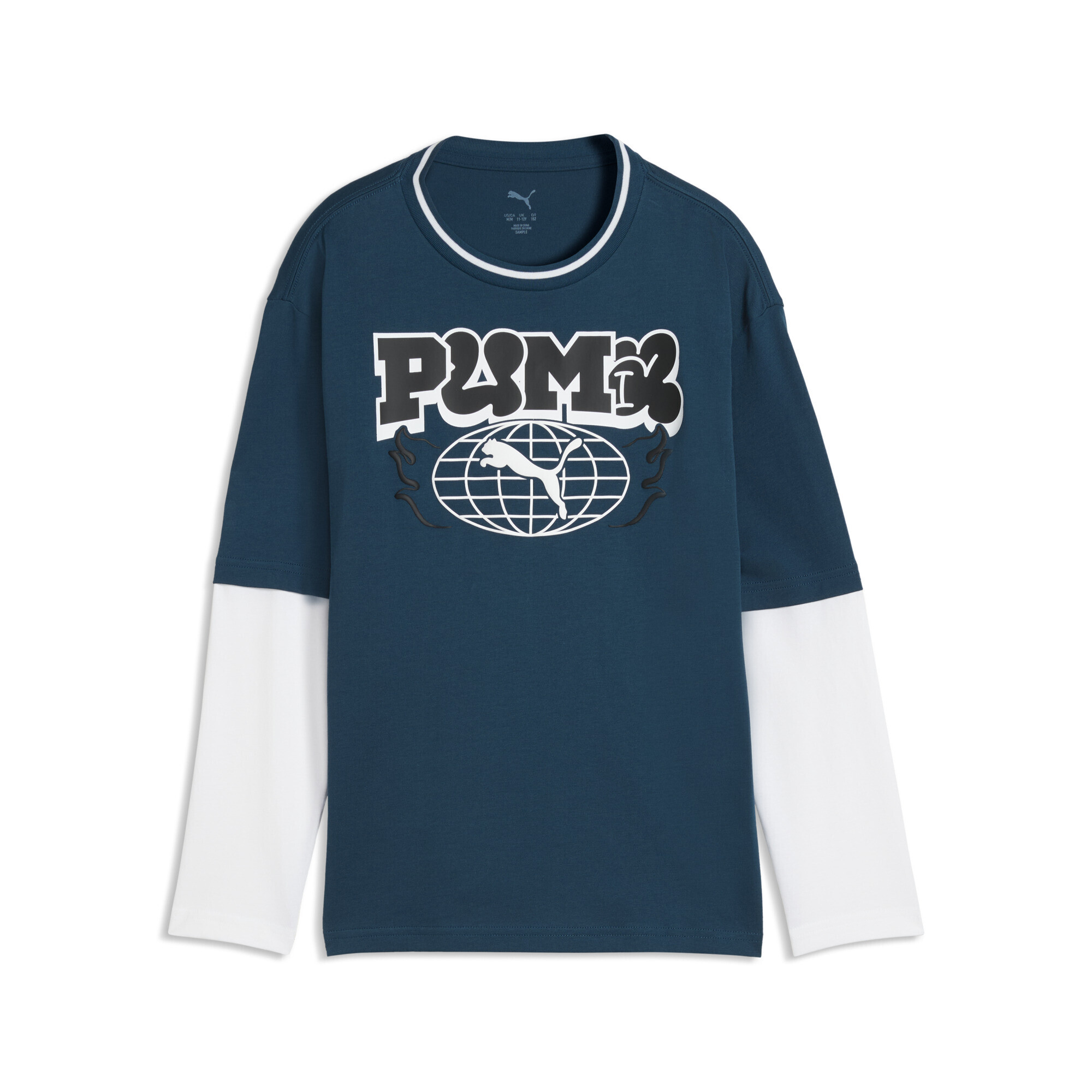 Футболка з довгим рукавом Puma Mid90s Layered Long Sleeve (69466236) - фото