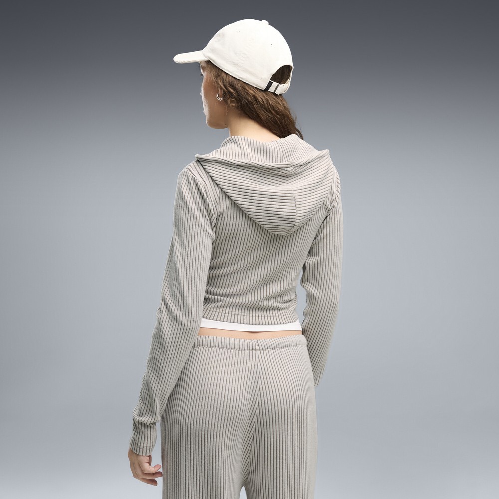 Толстовка Puma Ess Ribbed Full-Zip Soft Touch (63666981) - фото