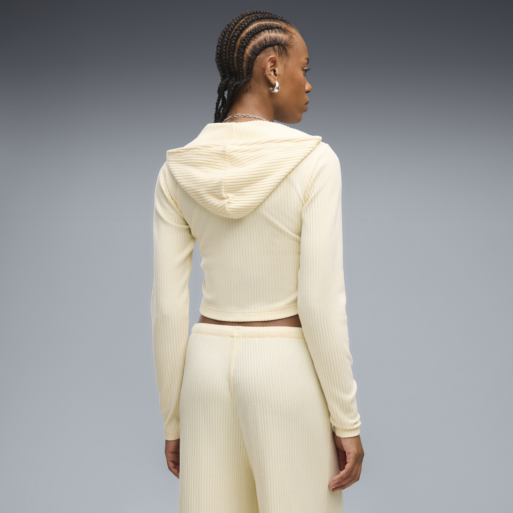 Толстовка Puma Ess Ribbed Full-Zip Soft Touch (63666988) - фото