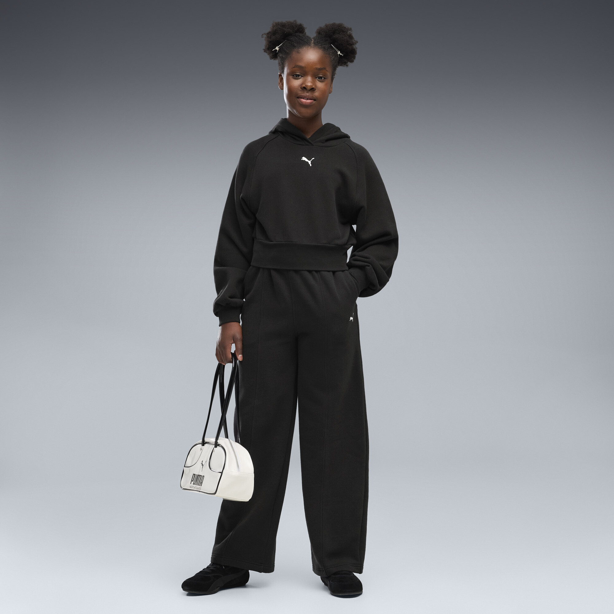Толстовка Puma Ess Relaxed Cropped Balloon Sleeve (63780101) - фото