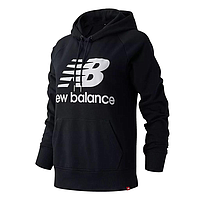 Толстовка NEW BALANCE Essentials Stacked Logo (WT03550BK)
