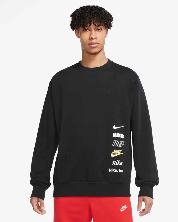 Толстовка NIKE M Nk Club + Bb Crew Mlogo (DX0781010) - фото