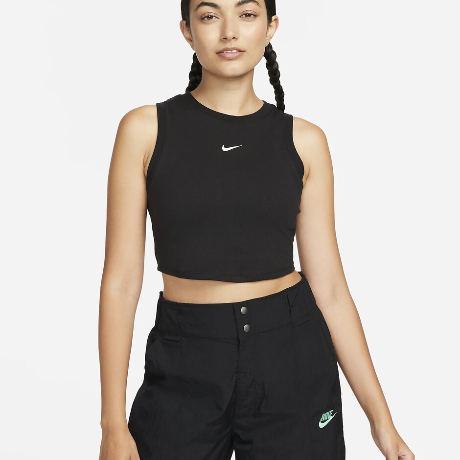 Топ Nike Sportswear Chill Knit Tight Cropped Mini-Rib Tank (FB8279010) - фото