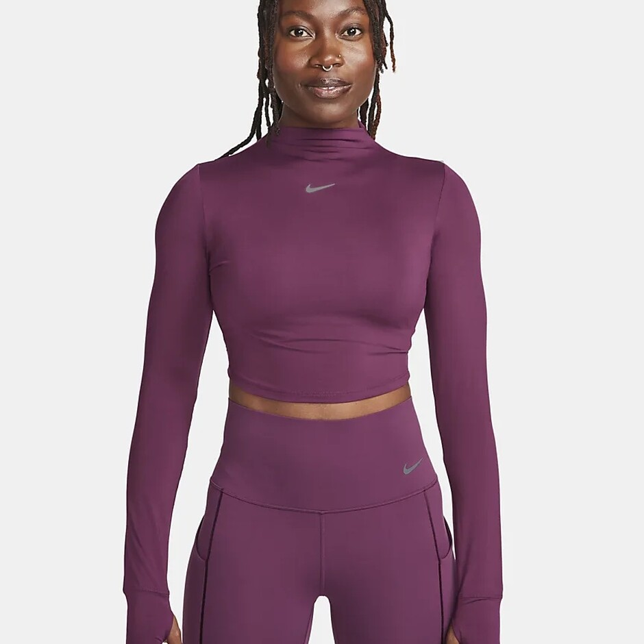 Топ W Nike One Luxe Df Ls Crop Ess (FB5276610) - фото