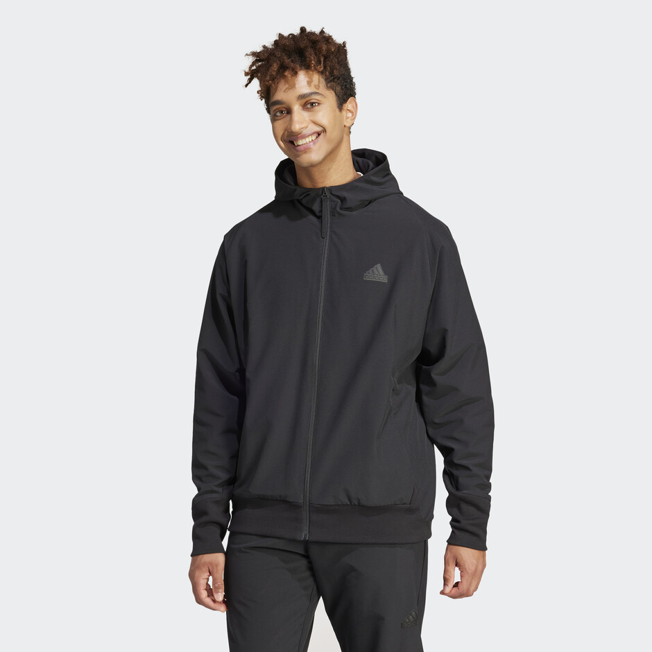 Толстовка ADIDAS M Z.N.E. Woven Full-Zip Hooded Track Top (IR5210) - фото
