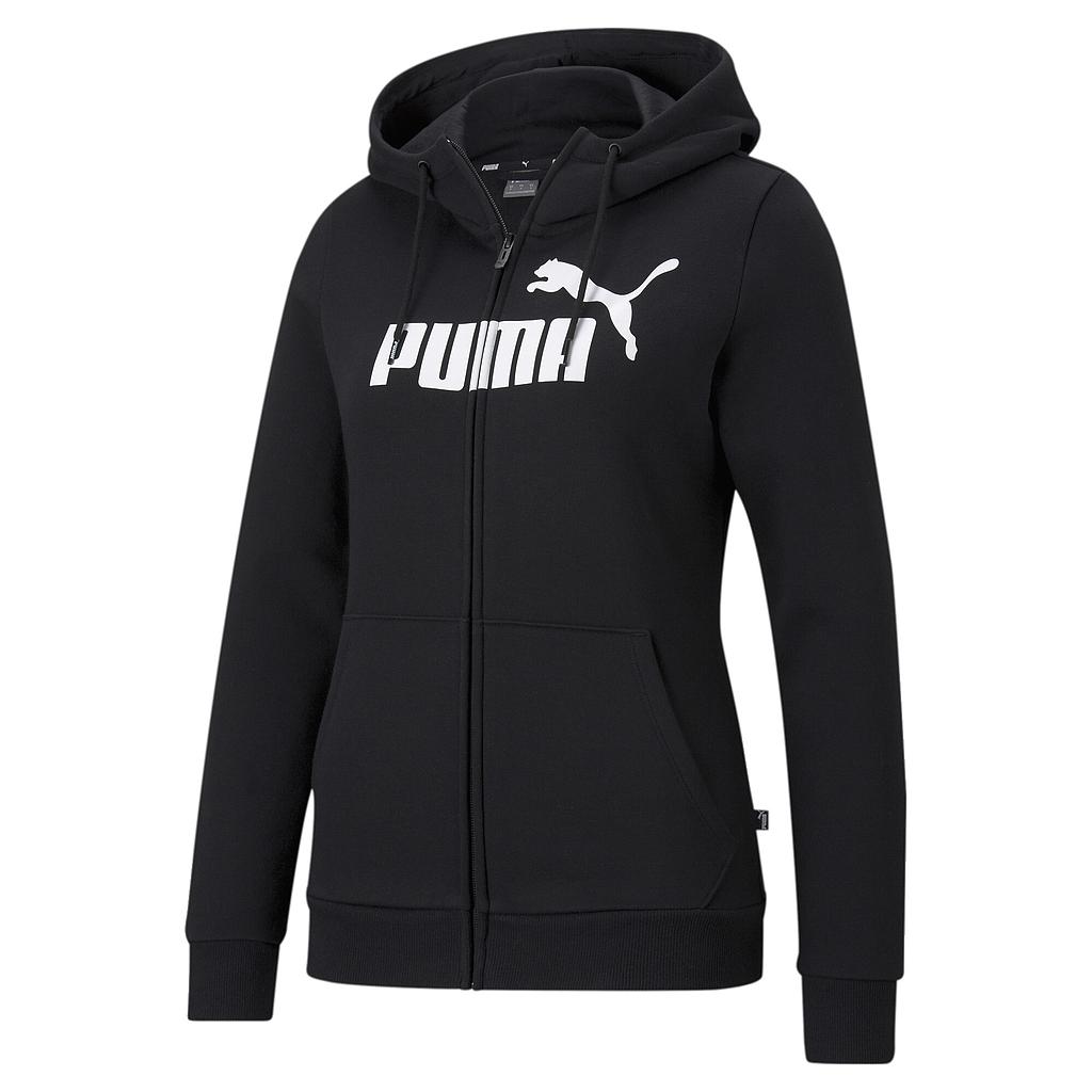 Толстовка Puma Ess Logo Full-Zip Hoodie Fl (58680601) - фото
