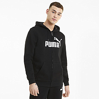 Толстовка Puma Ess Big Logo Full-Zip Fleece (58669801)