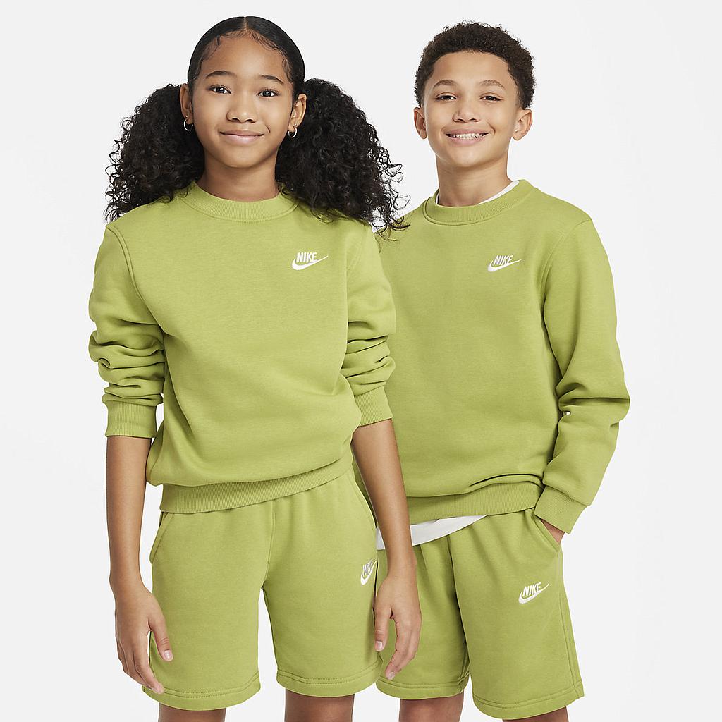 Толстовка Nike K Nsw Club Flc Crew Ls Lbr (FD3006377) - фото