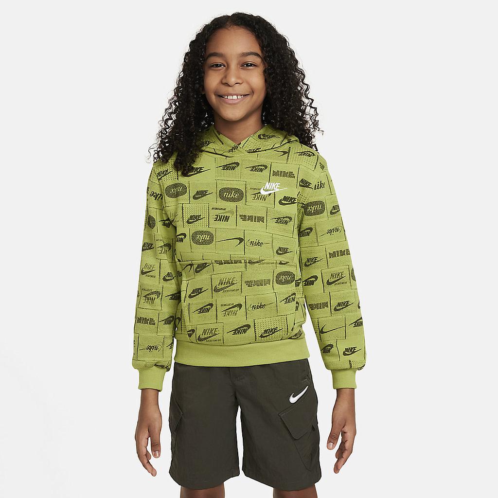 Толстовка Nike K Nsw Club Ft Hdy Aop (FN8741377) - фото