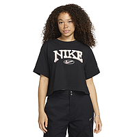 Футболка W Nsw Short-Sleeve Cropped Varsity