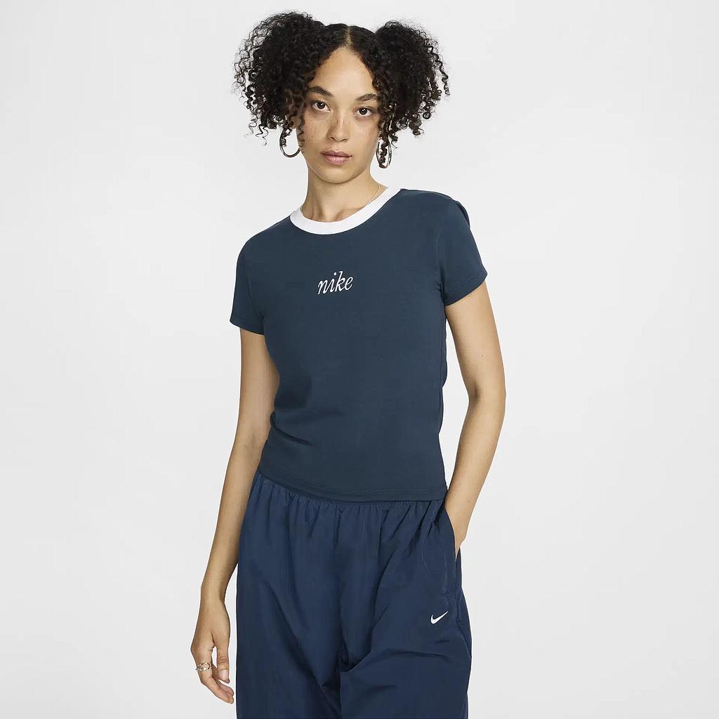 Футболка Nike Chill Knit Slim Cropped Tee - фото