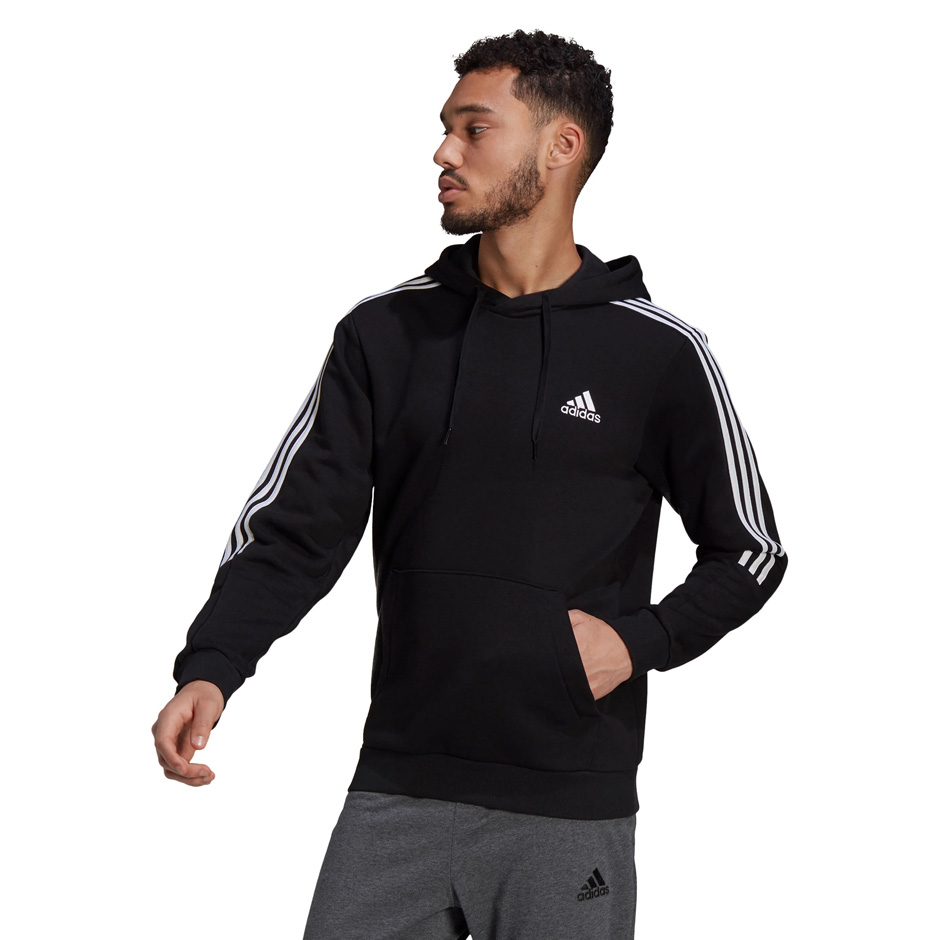 Толстовка ADIDAS Hoodie 3 Stripes Fleece (GK9072) - фото