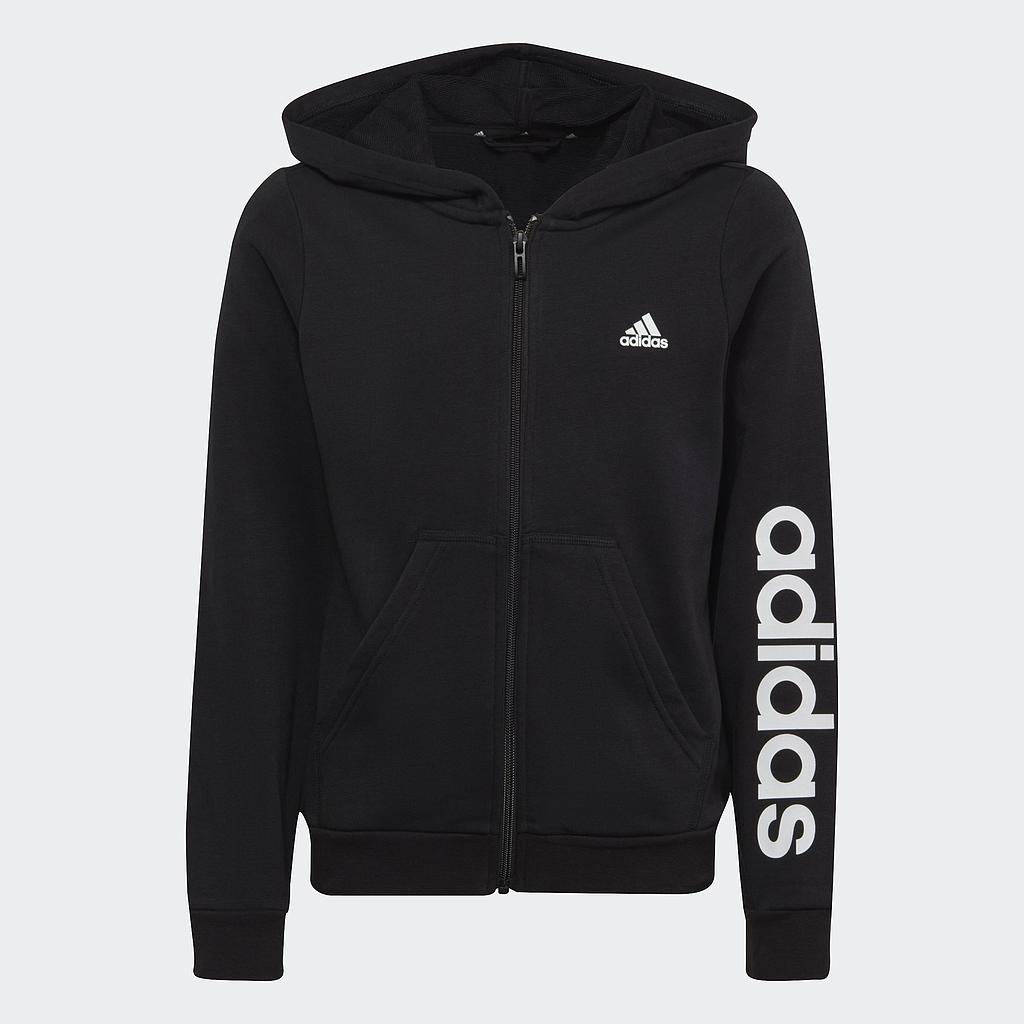 Толстовка ADIDAS Essentials linear logo full-zip hoodie (IC3584) - фото