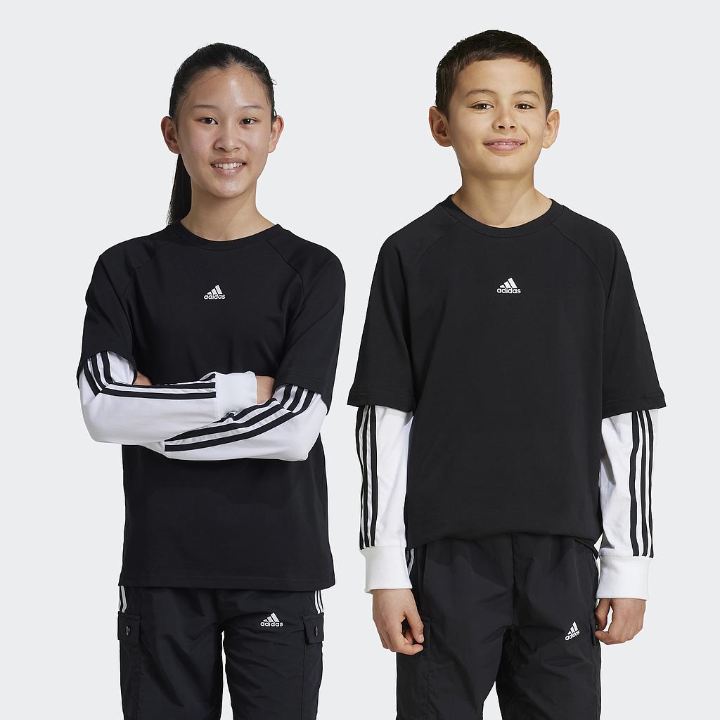 Футболка ADIDAS Street Jam 2-in-1 Long Sleeve Tee (IV7049) - фото