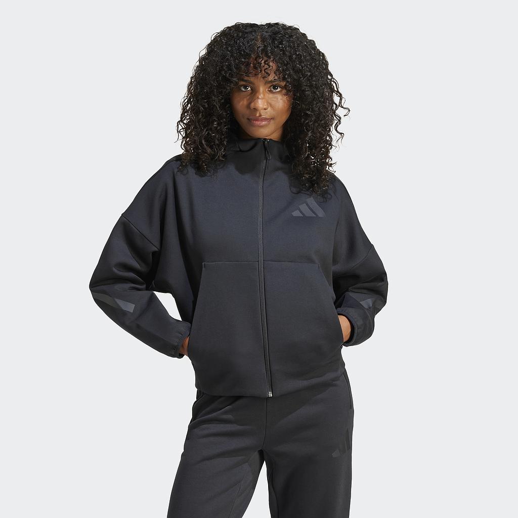 Толстовка ADIDAS W Z.N.E. Full-Zip Hooded Track Jacket (JE7848) - фото