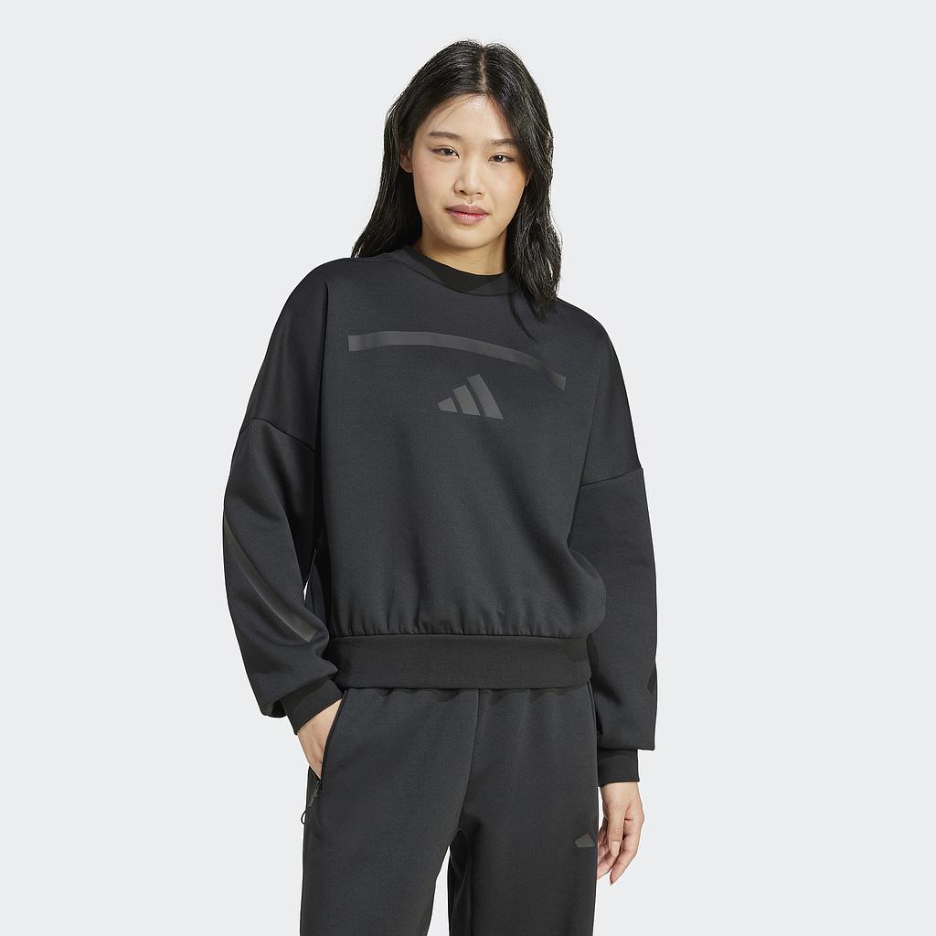 Толстовка ADIDAS W Z.N.E. Crew-Neck Sweatshirt (JE7855) - фото