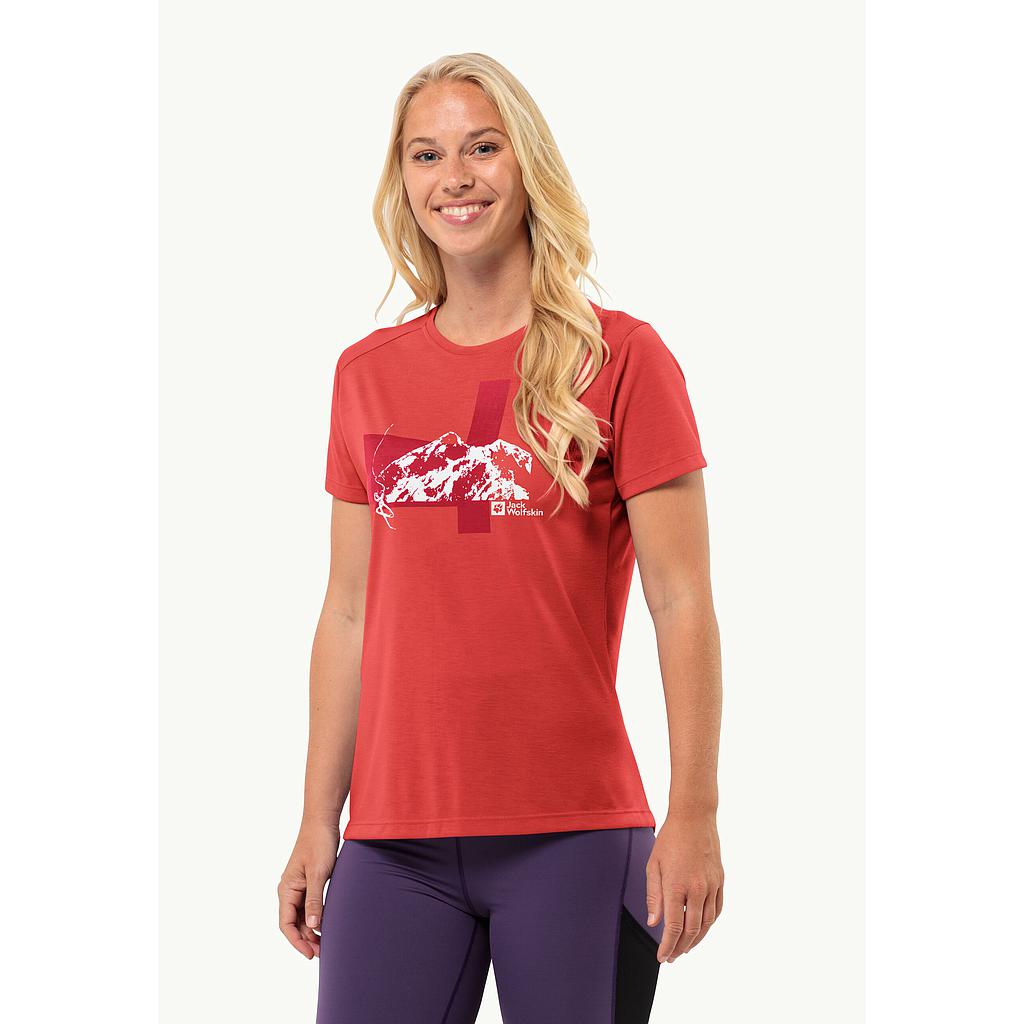 Футболка Jack Wolfskin Vonnan S|S Graphic T W (1810051_2720) - фото