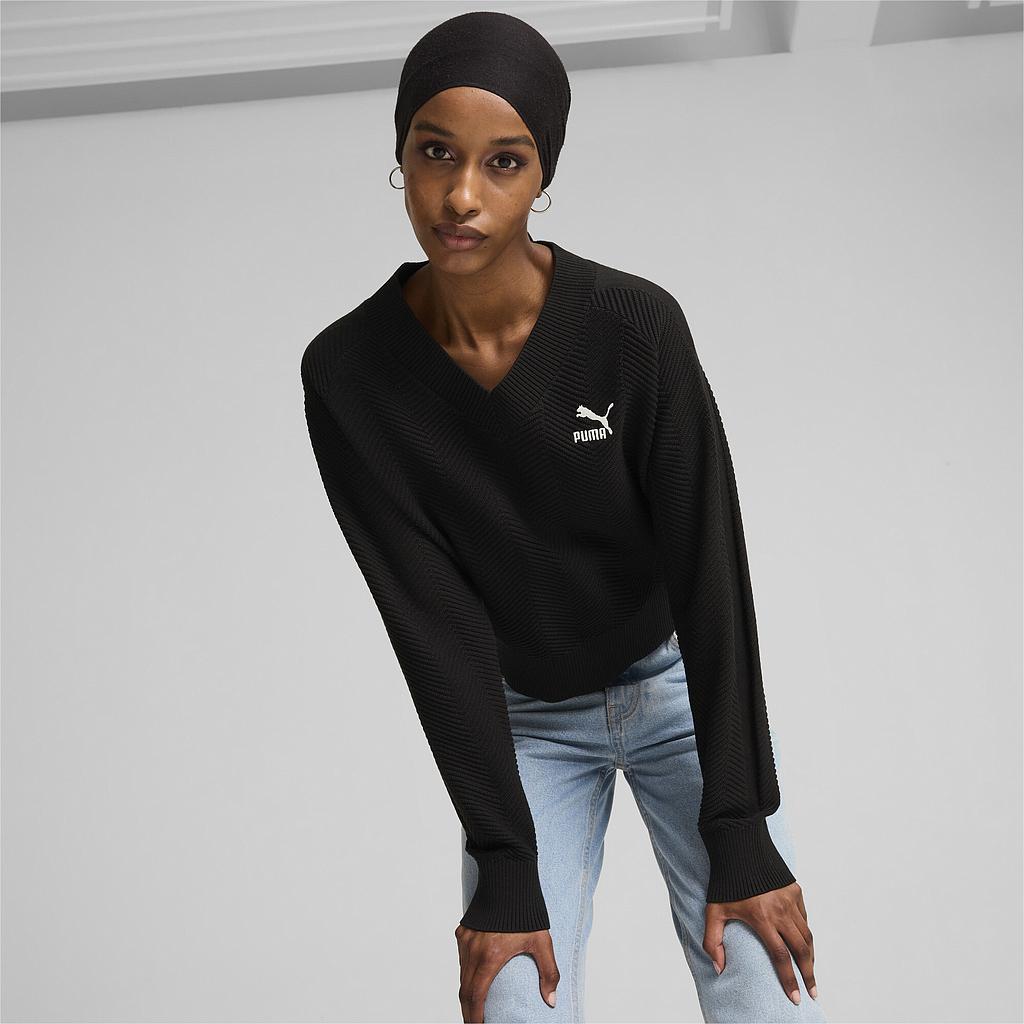 Свитер Puma T7 Knitted V-Neck Crew (62747101) - фото