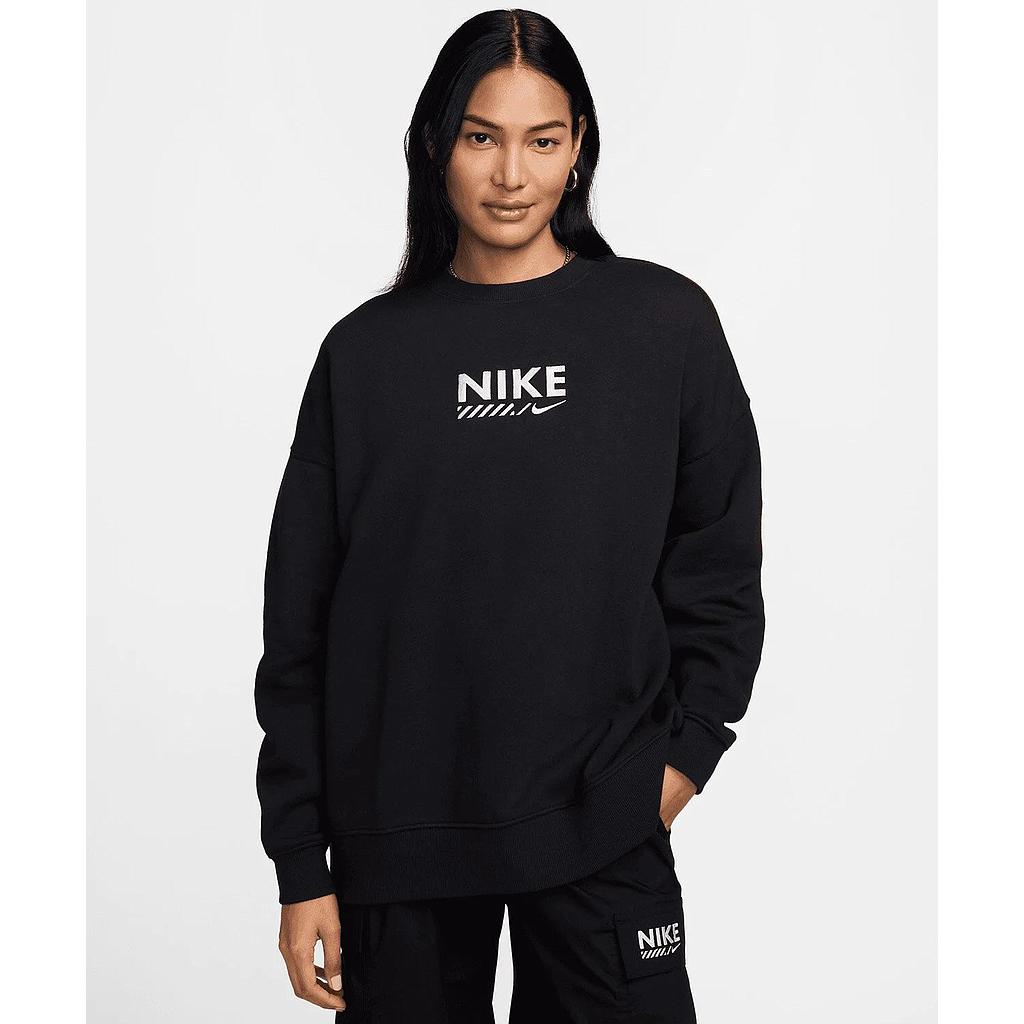 Толстовка Nike Nsw Oversized Fleece Crew-Neck Sweatshirt (HM4318010) - фото
