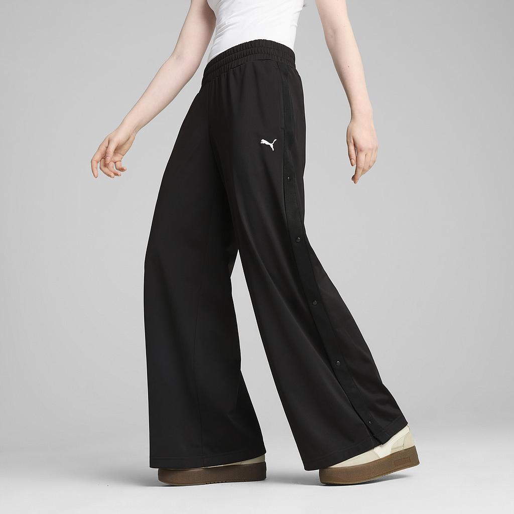 Штани Puma Wardrobe Ess Relaxed Low Rise Popper Pants Open Hem (62980401) - фото