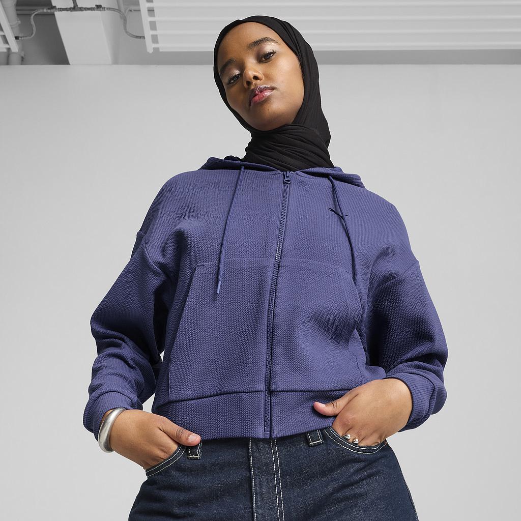 Толстовка Puma Her Crop Full-Zip Hoodie (68505646) - фото