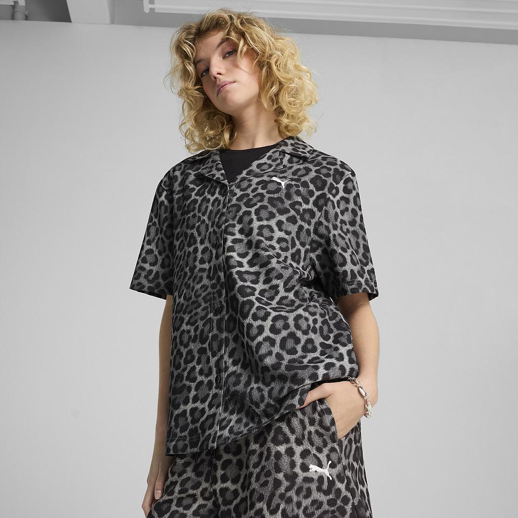 Сорочка Puma Wardrobe Ess Leo Luxe Relaxed All-Over-Print (63234001) - фото