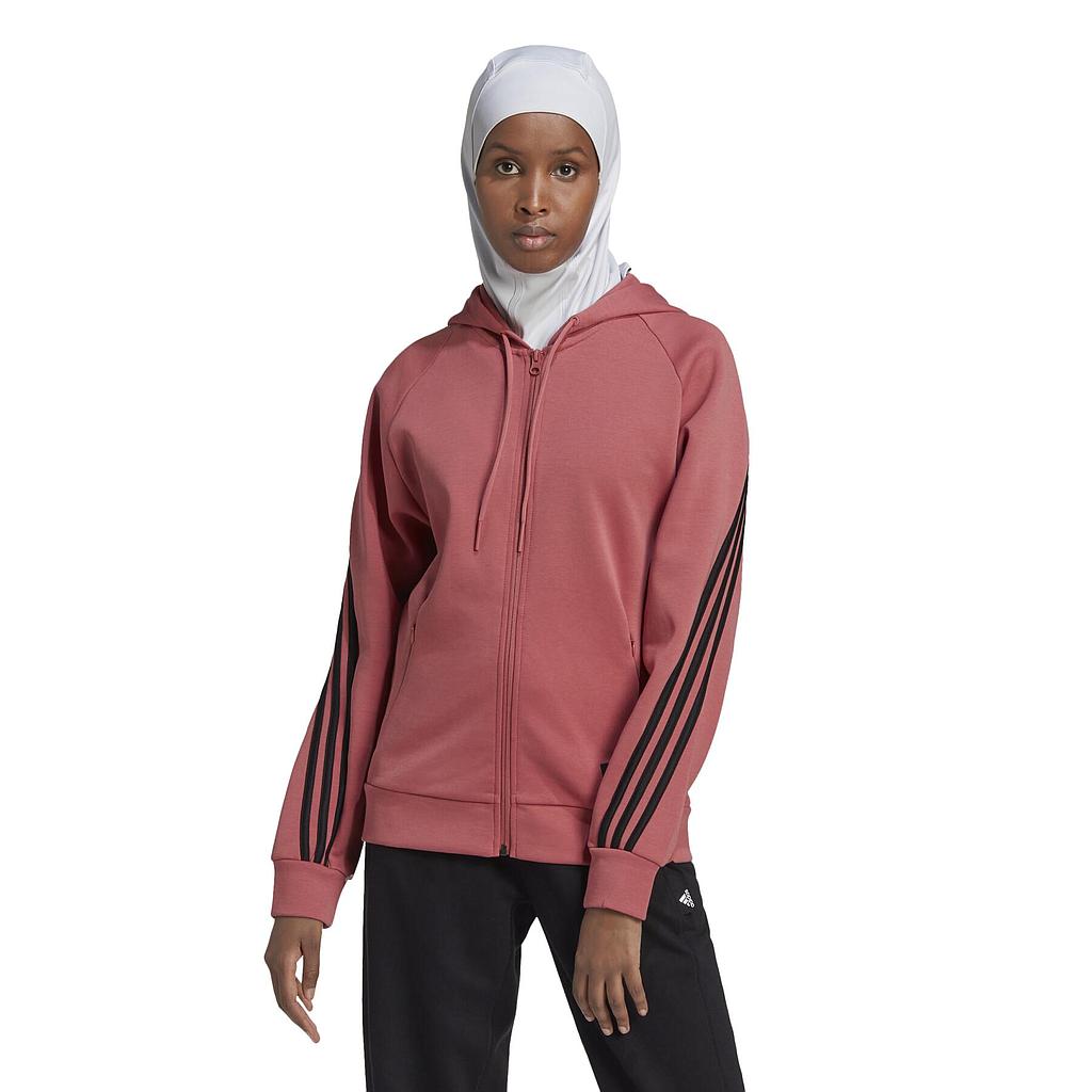 Толстовка ADIDAS W Future Icons 3-Stripes Hooded Track Top (HK0530) - фото