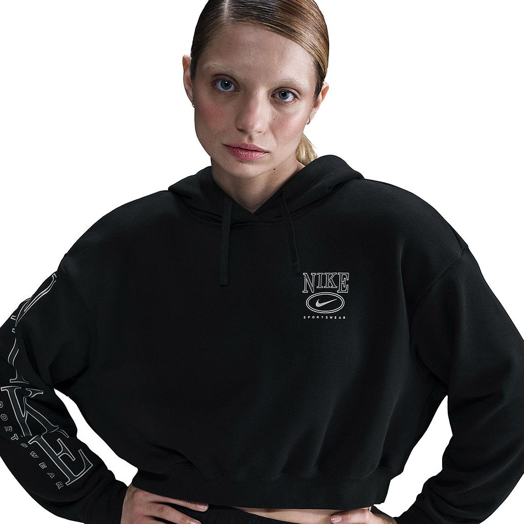 Толстовка Nike W Nsw Club Flc Os Gx Crp Hdy (HJ0925010) - фото
