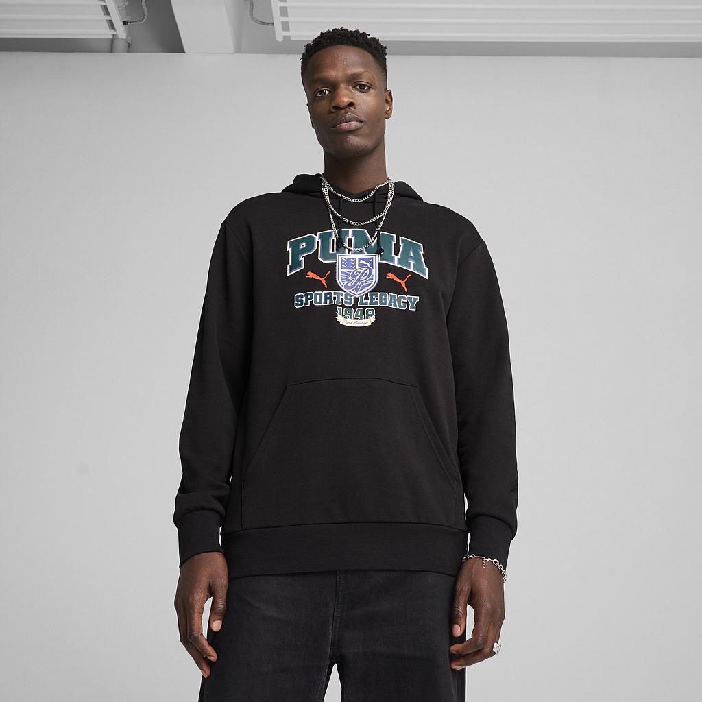 Толстовка Puma Wardrobe Ess Sports Legacy Graphic Hoodie Terry (62962901) - фото