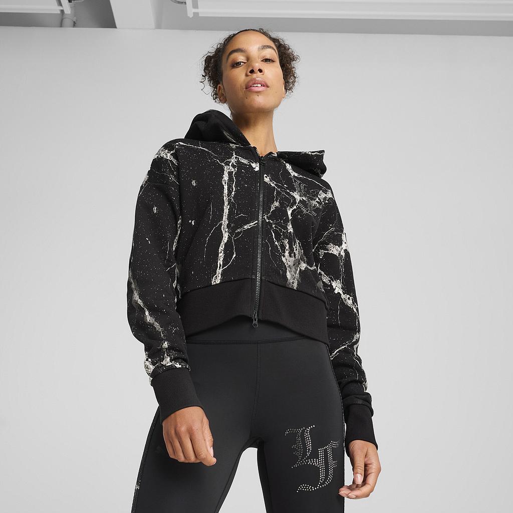 Толстовка Puma Hoops X Lafrance Written In Chrome Crop Hoodie (63078301) - фото