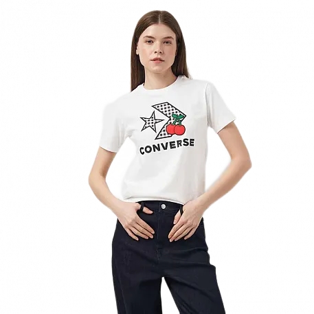 Футболка Converse Cherry Star Chevron Infill Tee (10026042102) - фото