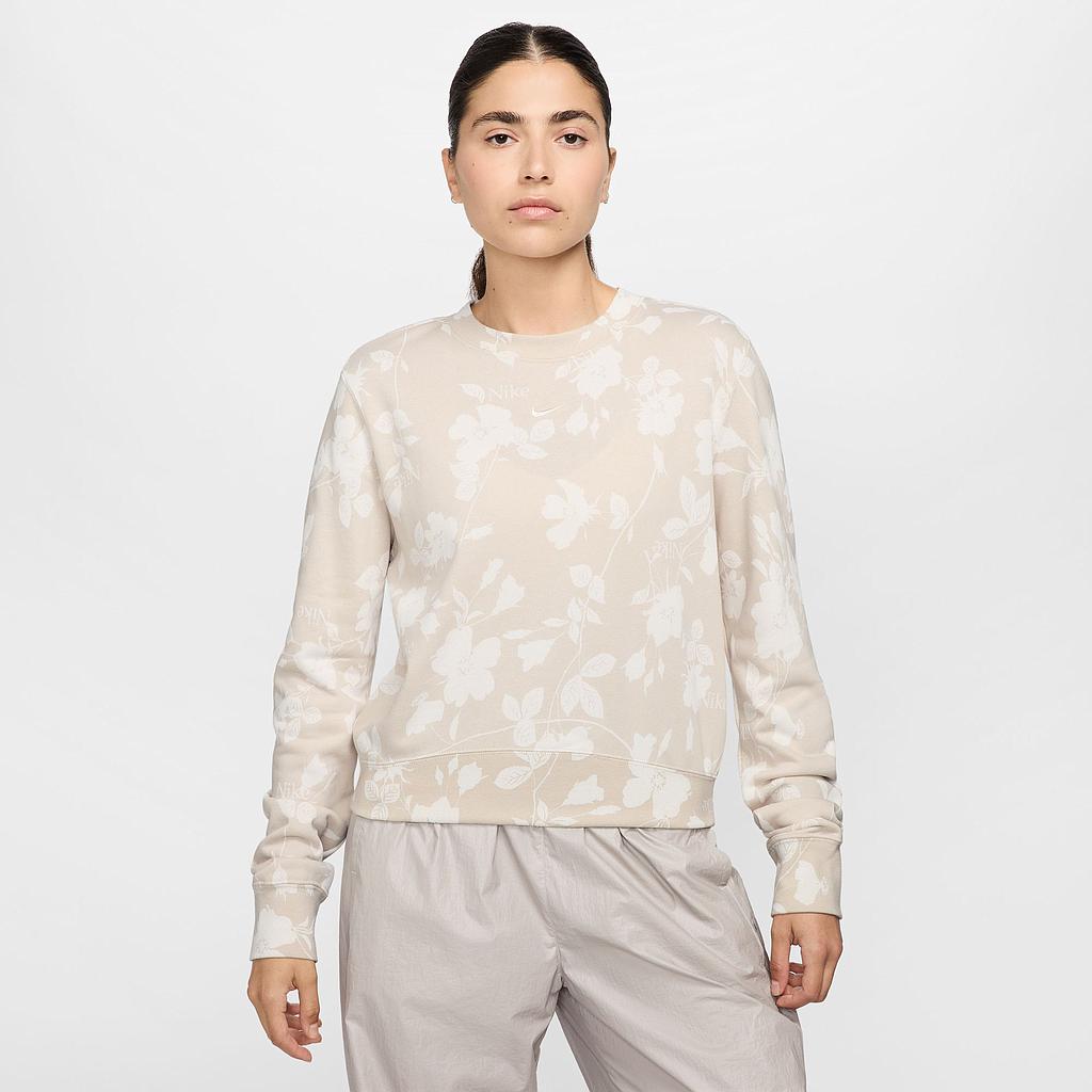 Толстовка Nike Sportswear Chill Terry Crew-Neck French Terry Printed (HQ5708104) - фото