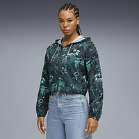 Олімпійка Puma W Green Terrains Woven Jacket - Aop (52749375)