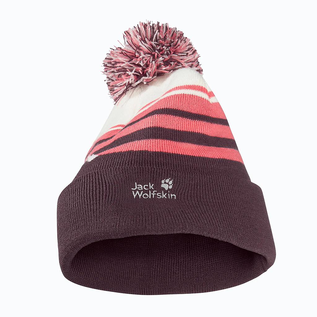 Шапка Jack Wolfskin Stripy Pompom K (A65252_I0116) - фото
