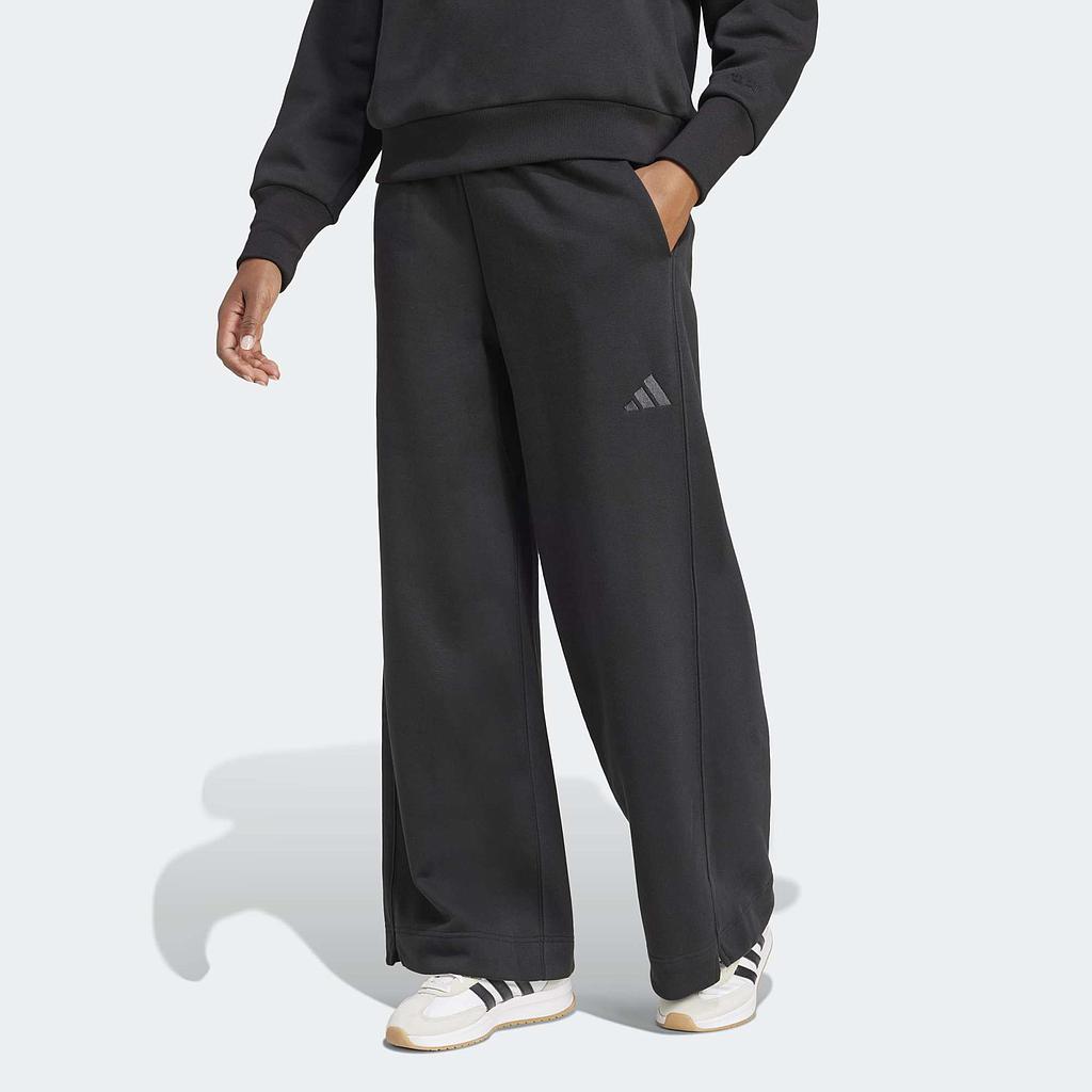 Штани Adidas ALL SZN Fleece Loose Wide-Leg (JJ1281) - фото