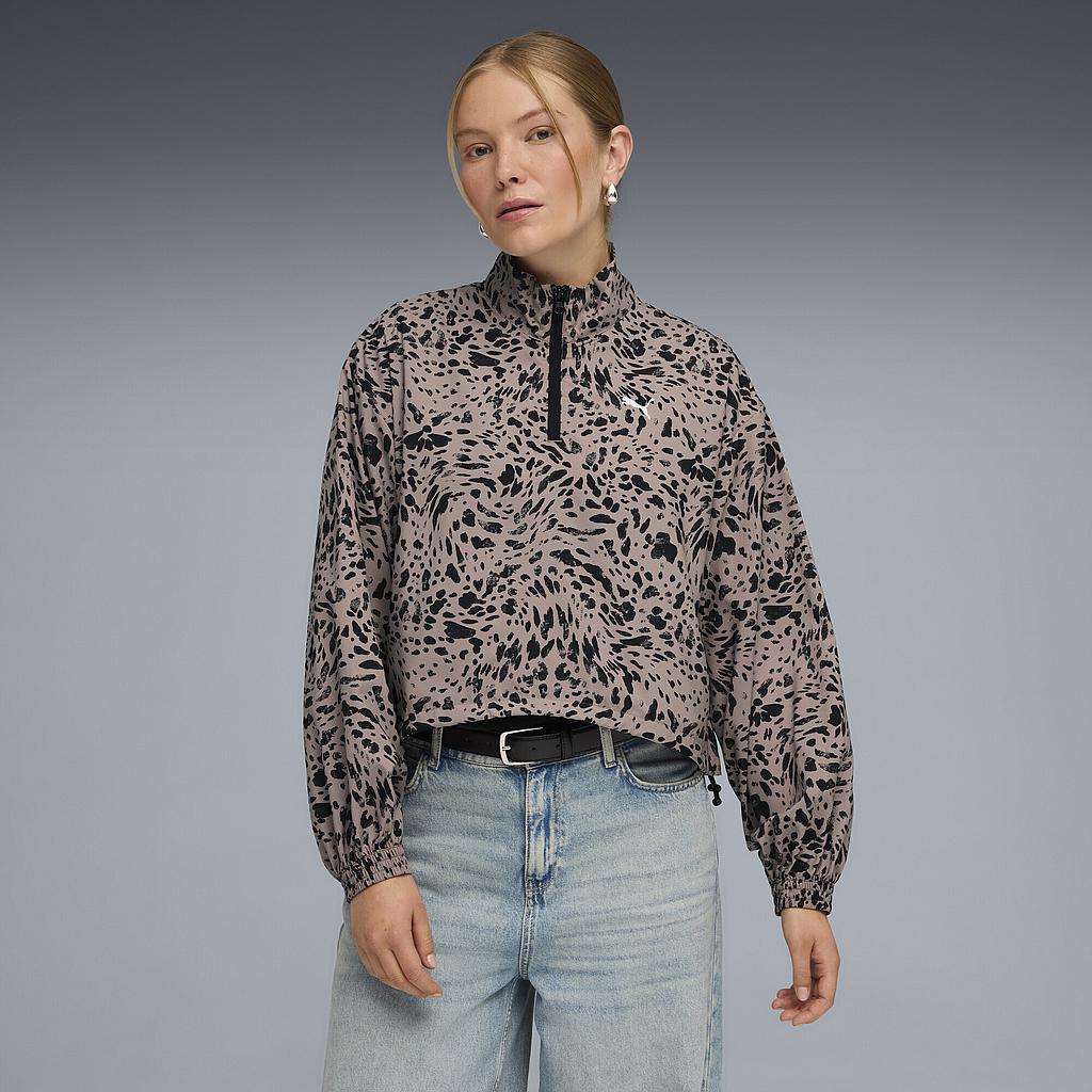 Олімпійка Puma Ess Animal Print Half-Zip (69246588) - фото