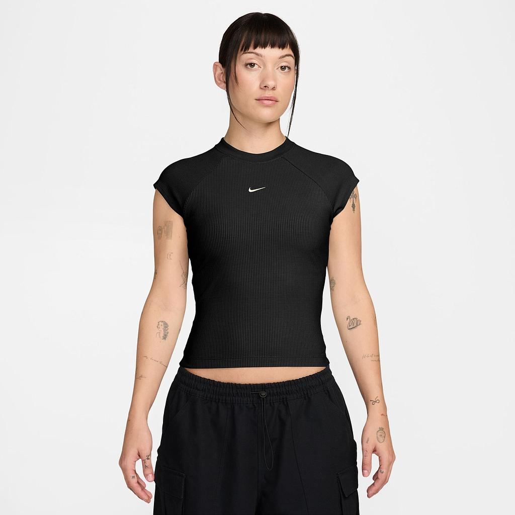 Футболка Nike Sportswear Chill Knit Tight Short-Sleeve Ribbed (IF0242010) - фото