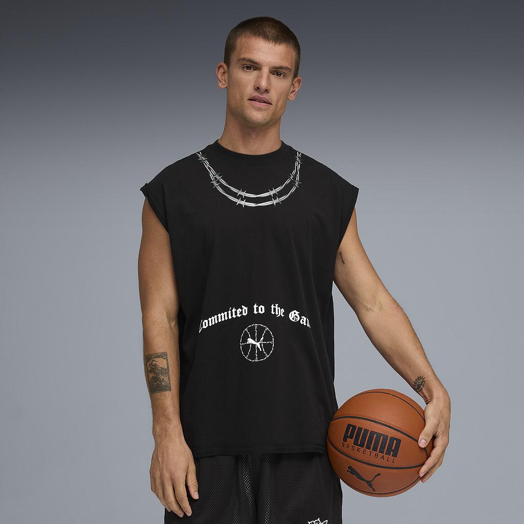 Футболка Puma Swish N' Ink Oversized Cut Off (63466301) - фото