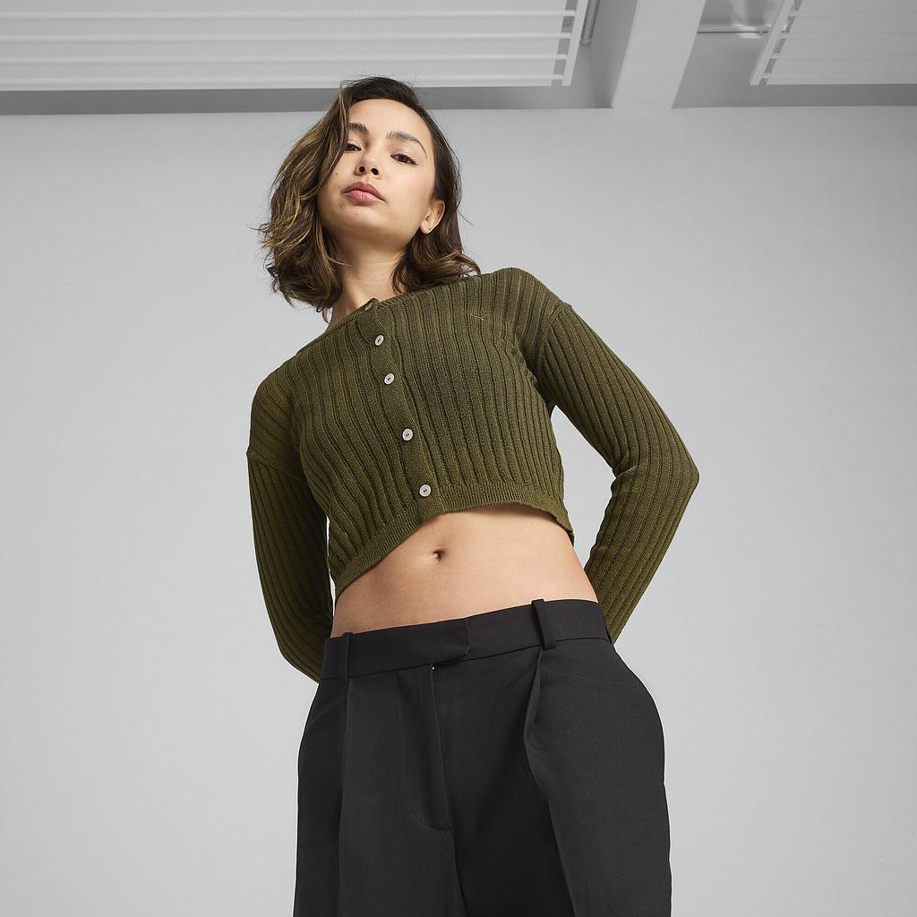 Кардиган Puma YONA Long Sleeve Knit Top (62938385) - фото