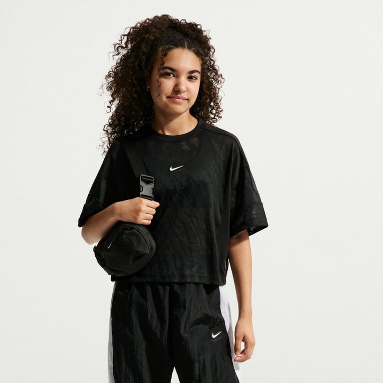 Футболка Nike Sportswear Mesh Cover-Up Dance Top (IQ0576010) - фото