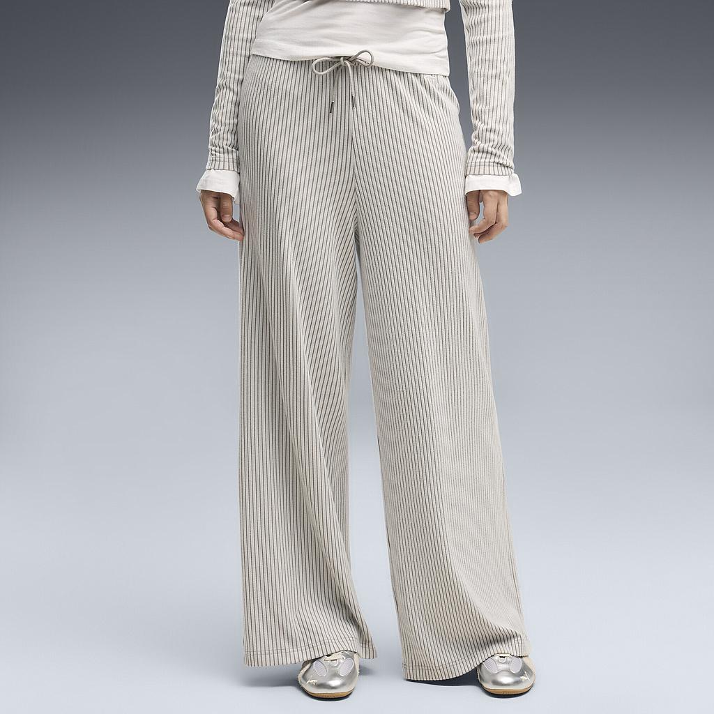 Штани Puma Ess Ribbed Wide Leg Soft Touch (63666781) - фото